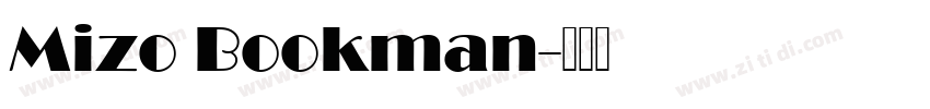 Mizo Bookman字体转换